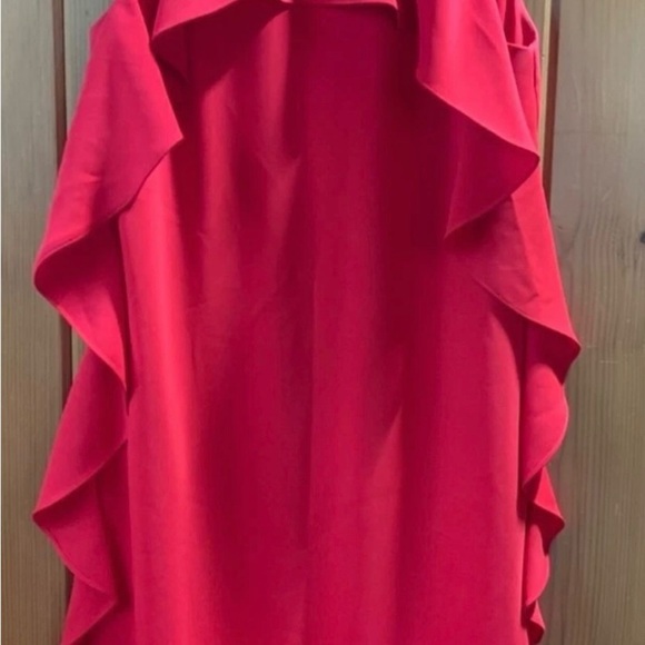 Trina Turk Scarlet Midi Dress with Ruffle Detail - Picture 11 of 13